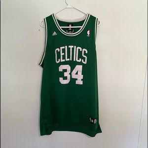 Boston Celtics XL Paul Pierce. The jersey has a small dark spot on it.